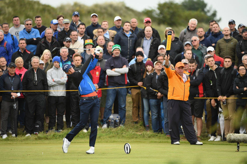 Daniel Berger in action at The 146th Open